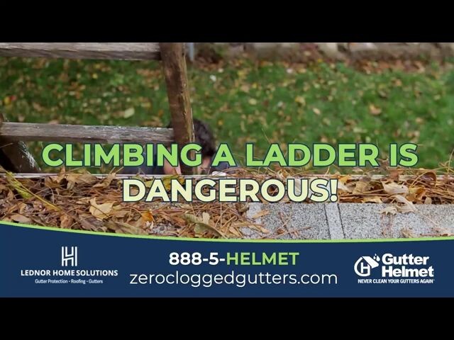 Gutter Helmet: Ladder
